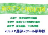 期末テスト☆特別月間