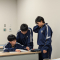 あさひ教室　中1年生3人　数学を教えあいっこ　かわいいです!