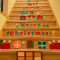 階段アート第2弾　クリスマスツリー