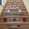 今年もクリスマスの階段アート　気分が上がります